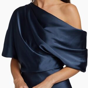 Amsale | Saks Fifth Avenue  | MOB Gown | size 8-10 |Satin | French Blue